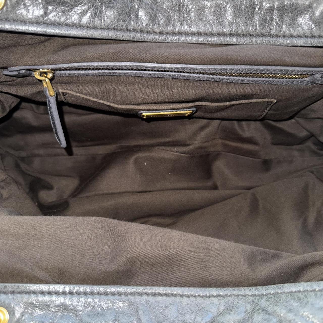 Miu Miu 2WAY Y2K Large Shoulder Bag Dark Grey