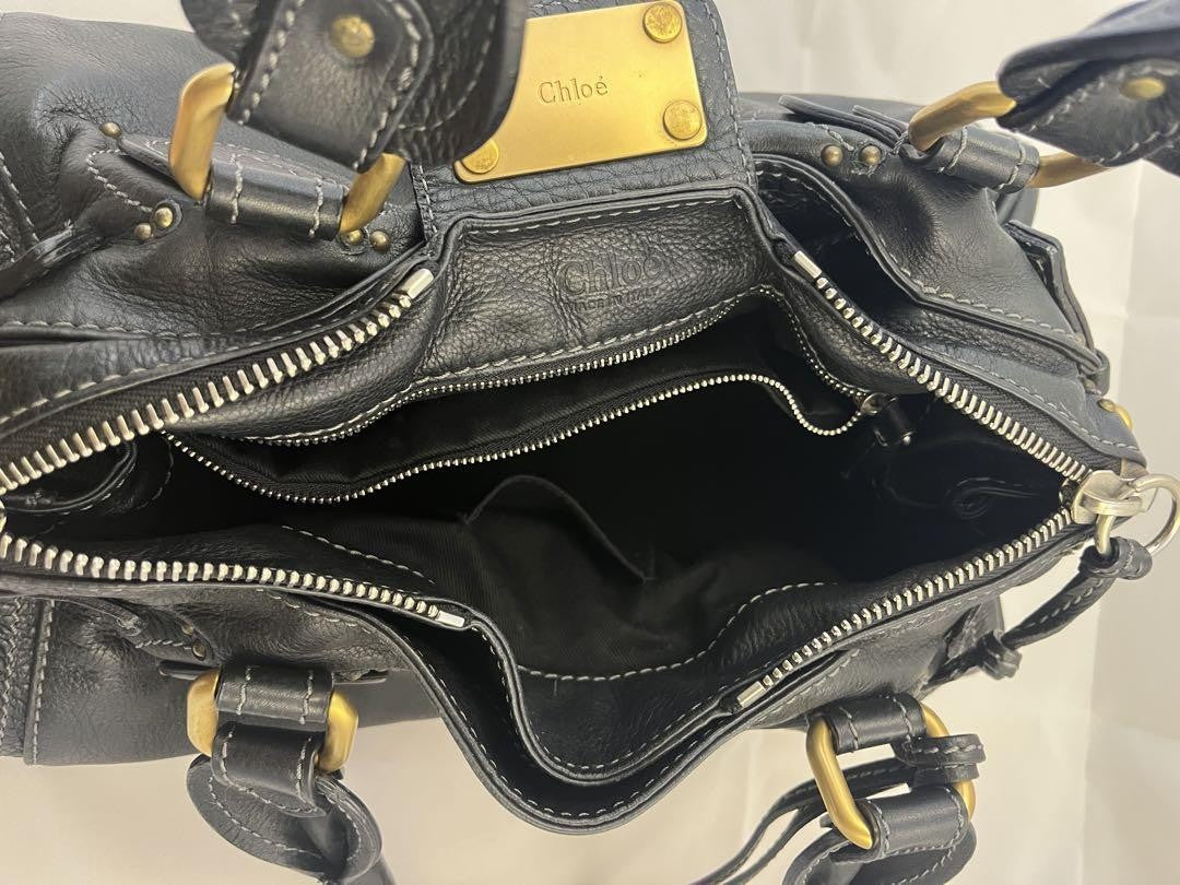 Genuine Pre-Owned Chloe Paddington Handbag Black