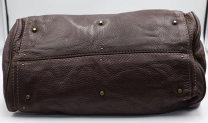 Genuine Pre-Owned Beautiful Chloe Paddington handbag padlock leather chocolate