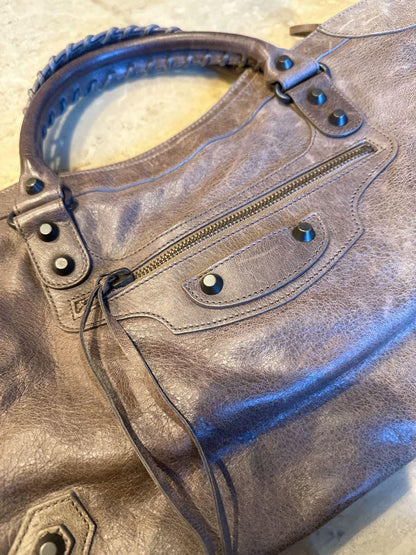 Genuine Pre-Owned Balenciaga City 2-way handbag brown leather