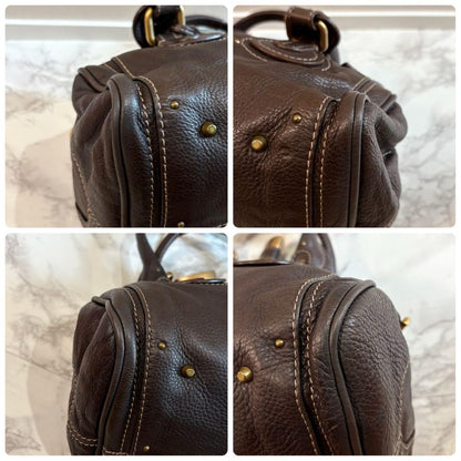 Genuine Pre-Owned Beautiful Chloe Paddington handbag dark brown