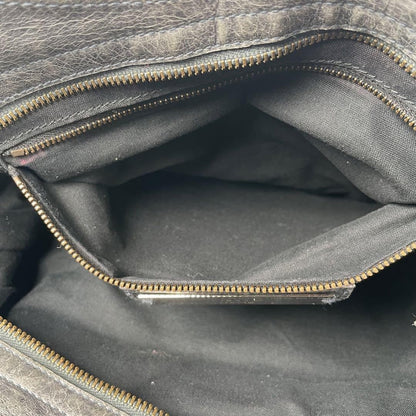 Genuine Pre-Owned Balenciaga Hand, shoulder bag gray leather
