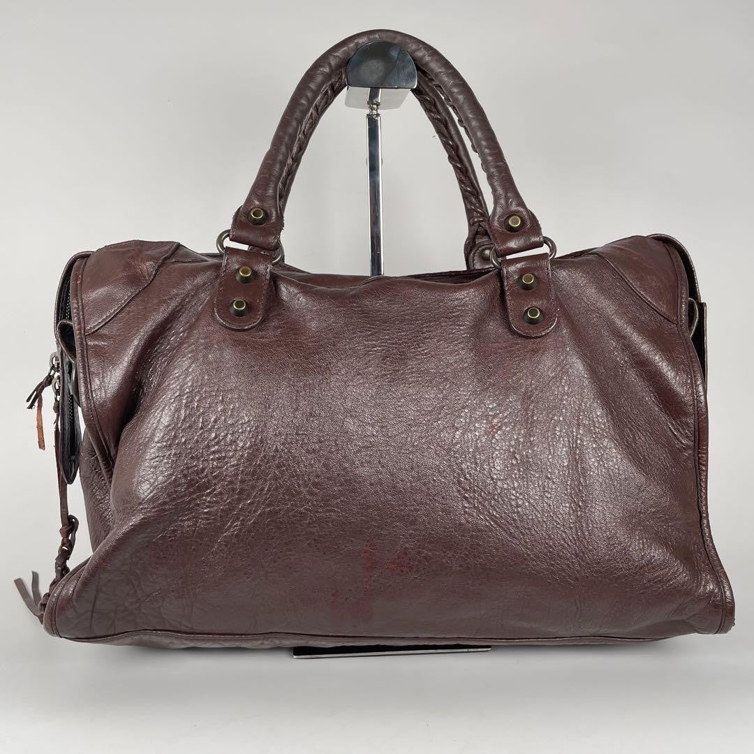 Genuine Pre-Owned Balenciaga Hand, shoulder bag 2-way brown leather