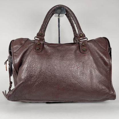 Genuine Pre-Owned Balenciaga Hand, shoulder bag 2-way brown leather