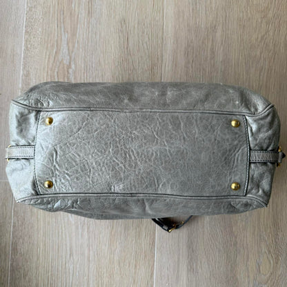 Miu Miu 2WAY Y2K Large Shoulder Bag Grey/Green