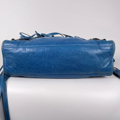 Genuine Pre-Owned Balenciaga Hand, shoulder bag blue leather