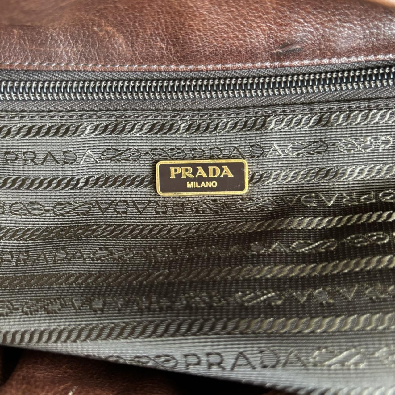 Prada Tote Bag - Landscape Print, Pink Multi Nylon/Leather Y2K Rare