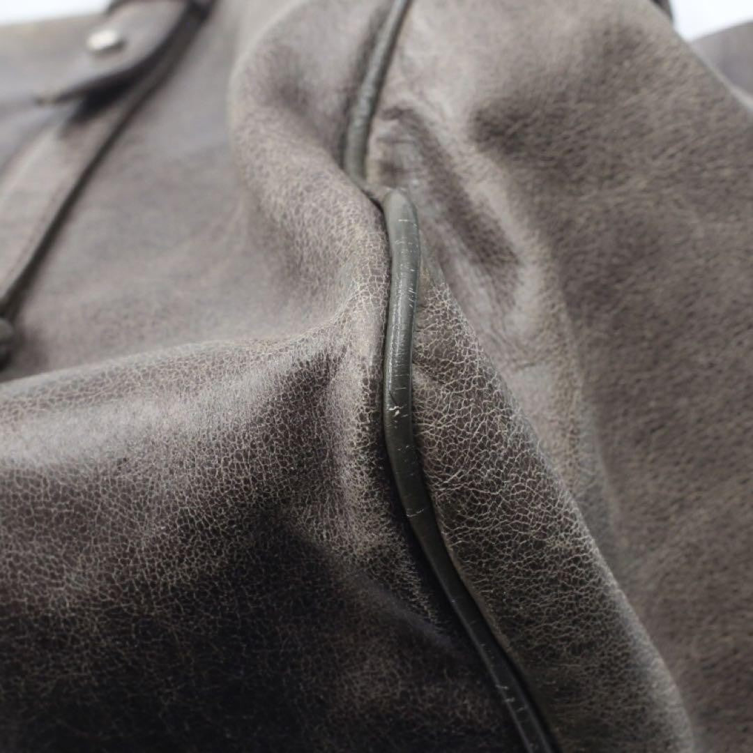 Genuine Pre-Owned miu miu Vitello Lux Ribbon 2way Bag grey