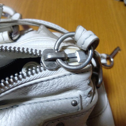 Genuine Preowned Chloe Paddington leather handbag tote white