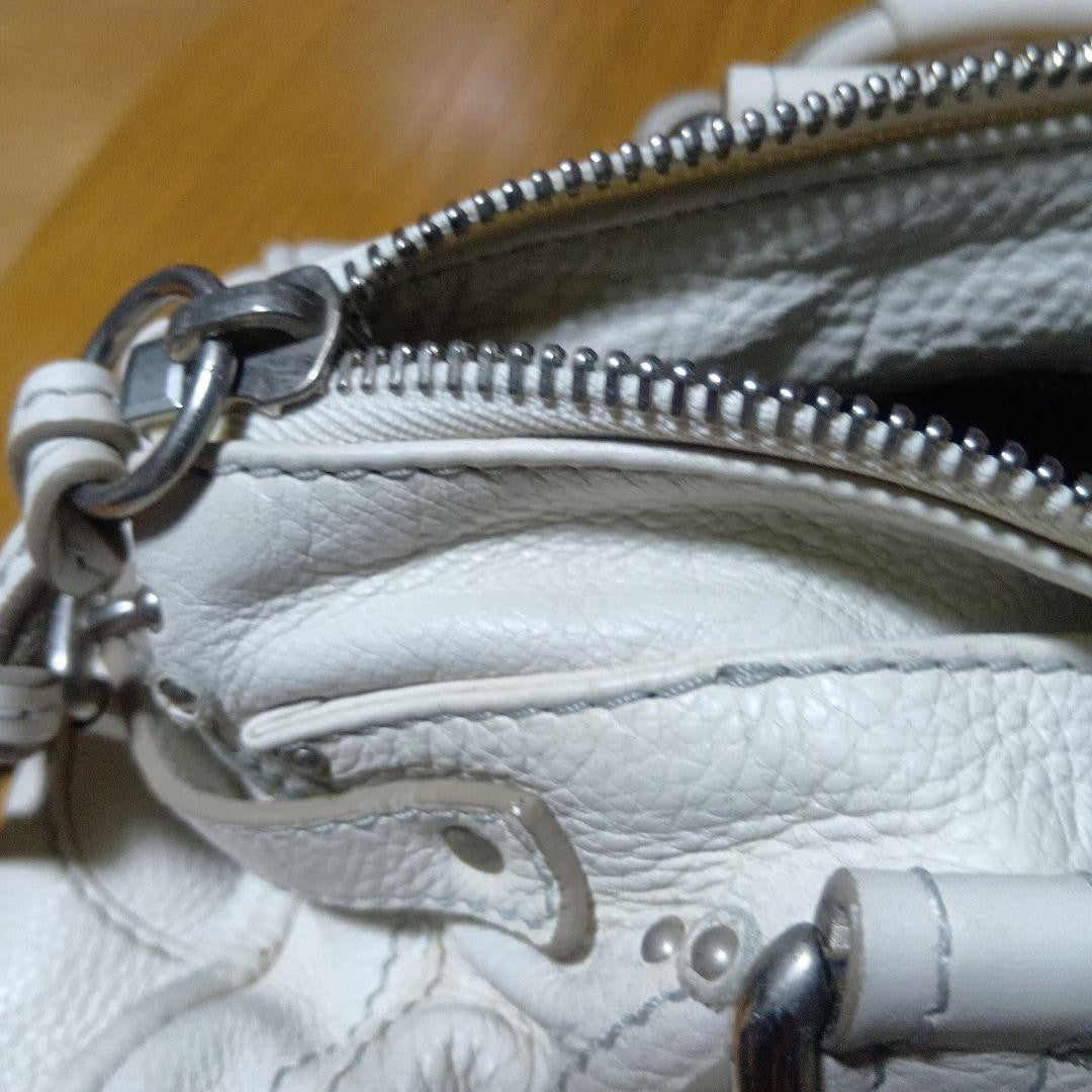 Genuine Preowned Chloe Paddington leather handbag tote white