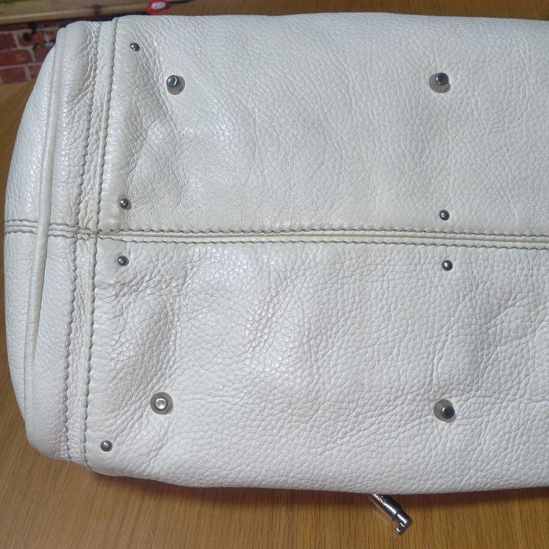 Genuine Preowned Chloe Paddington leather handbag tote white