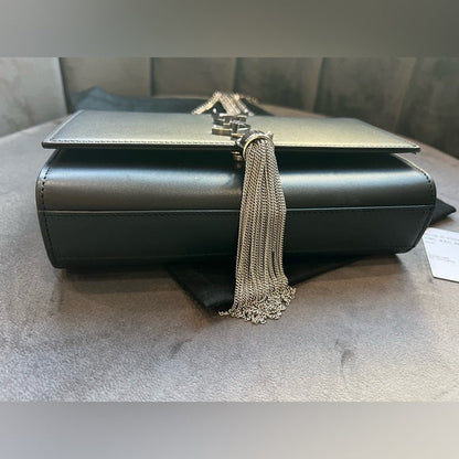 Authentic Preowned Saint Laurent Monogram Kate Tassel in Black