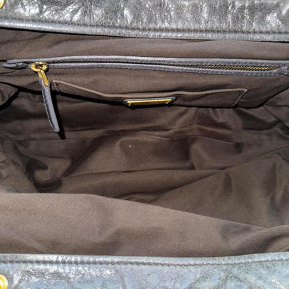 Miu Miu 2WAY Y2K Large Shoulder Bag Dark Grey