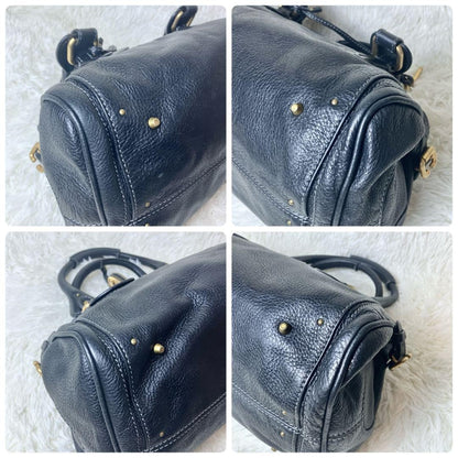 Genuine Pre-Owned Beautiful Chloe Paddington Handbag Leather Black Padlock