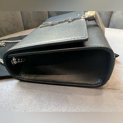 Authentic Preowned Saint Laurent Monogram Kate Tassel in Black