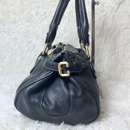 Genuine Pre-Owned Beautiful Chloe Paddington Handbag Leather Black Padlock