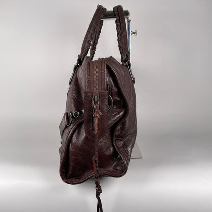 Genuine Pre-Owned Balenciaga Hand, shoulder bag 2-way brown leather
