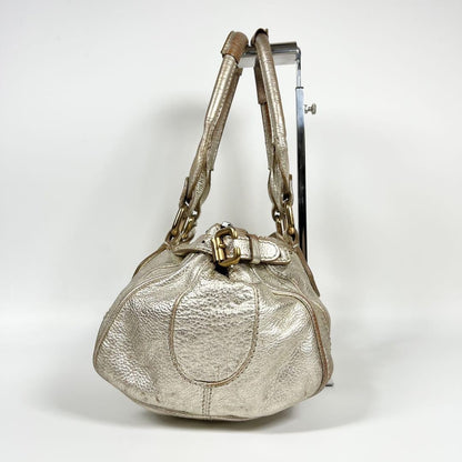 Genuine Pre-Owned Rare Chloe Limited Edition Paddington Padlock Tote Bag Gold