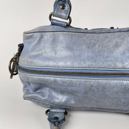 Genuine Pre-Owned Balenciaga Hand and shoulder bag 2-way leather blue