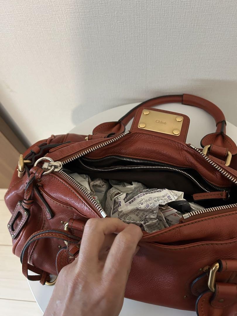 Genuine Pre-Owned Chloe Paddington bag beautiful hand bag orange