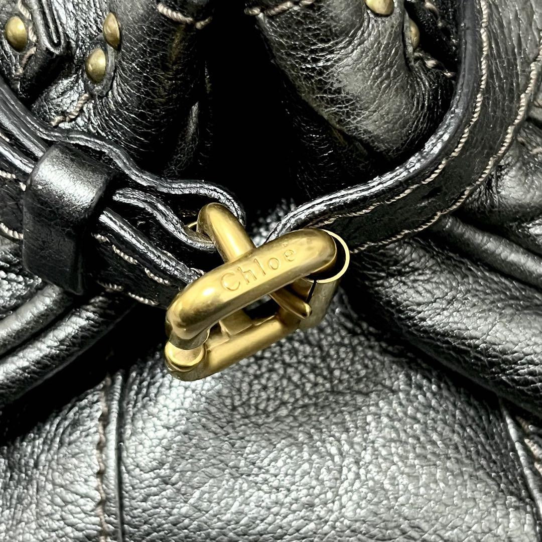 Genuine Pre-Owned Beautiful Chloe Paddington handbag padlock metallic gray