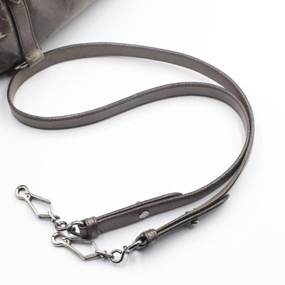 Genuine Pre-Owned miu miu Vitello Lux Ribbon 2way Bag grey