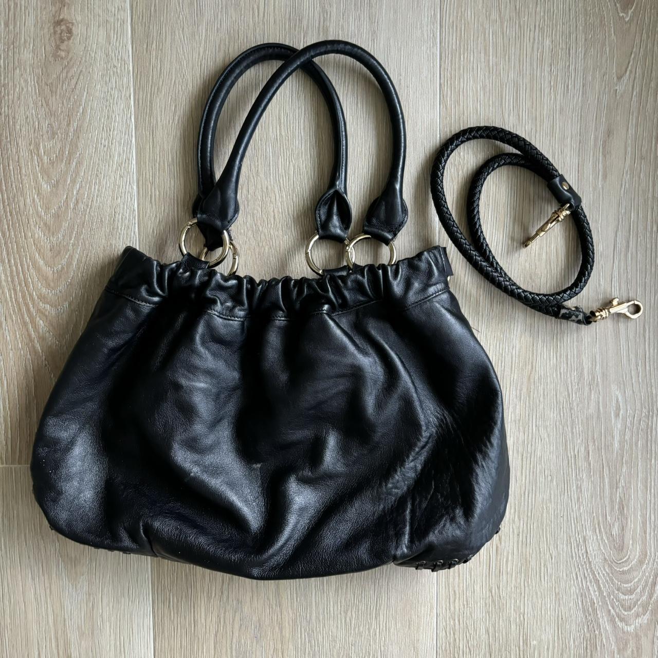 Miu Miu Leather Studded Y2K Handbag w/ Braids &amp; Beads