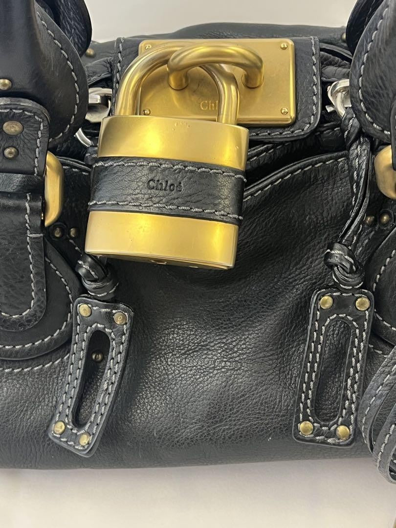 Genuine Pre-Owned Chloe Paddington Handbag Black
