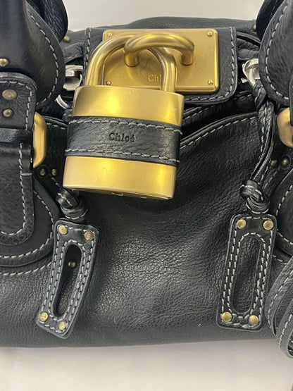 Genuine Pre-Owned Chloe Paddington Handbag Black