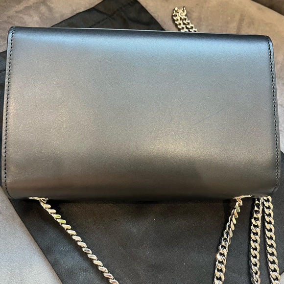 Authentic Preowned Saint Laurent Monogram Kate Tassel in Black