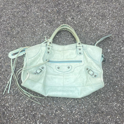 Genuine Pre-Owned balenciaga city part time y2k mint green back