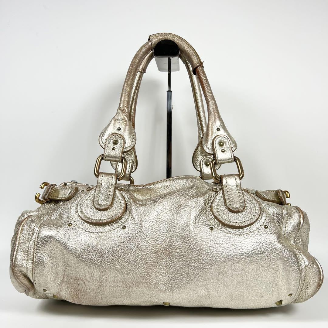 Genuine Pre-Owned Rare Chloe Limited Edition Paddington Padlock Tote Bag Gold