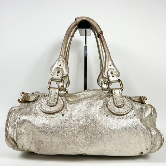 Genuine Pre-Owned Rare Chloe Limited Edition Paddington Padlock Tote Bag Gold