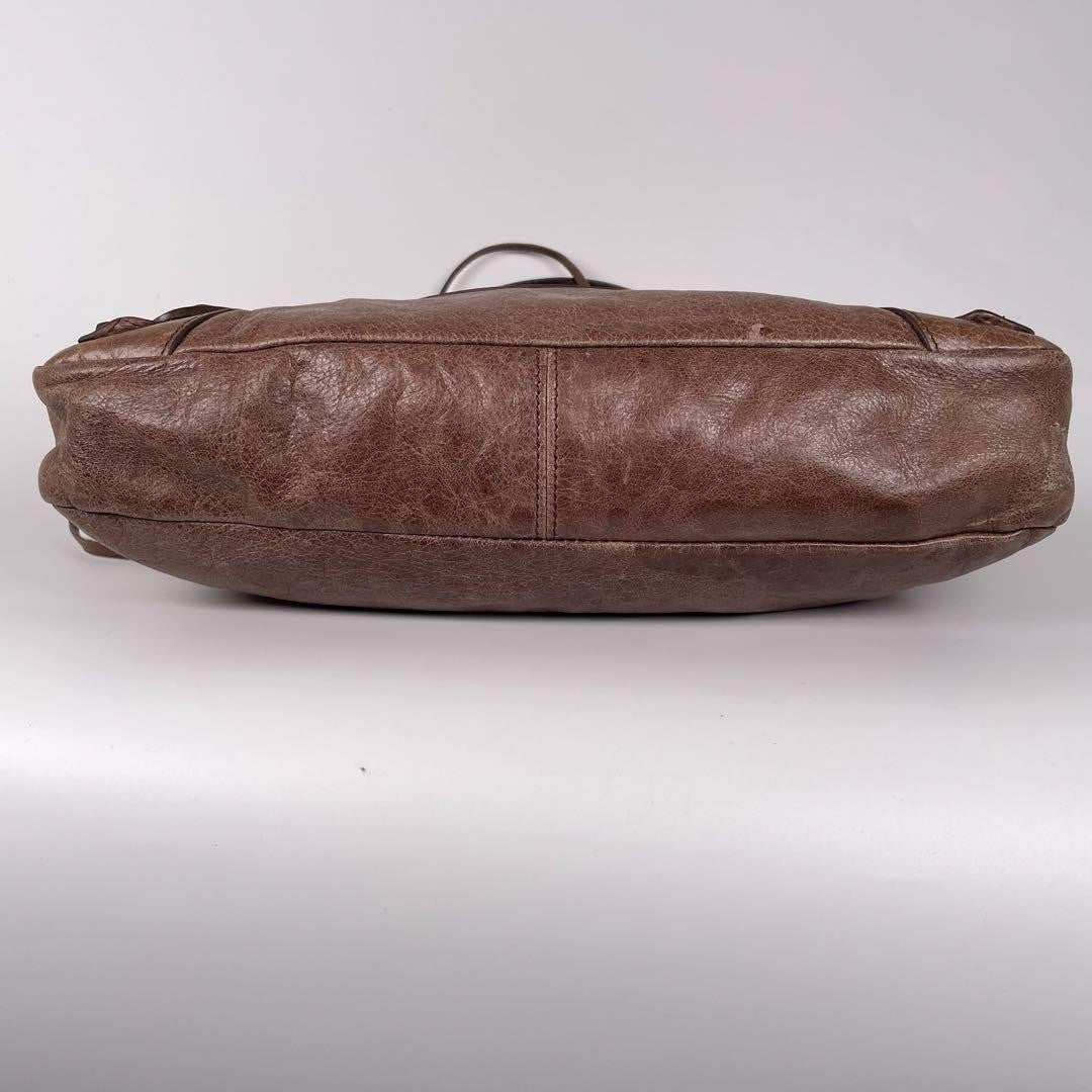 Genuine Pre-Owned Balenciaga The First hand, shoulder bag 2-way brown leather