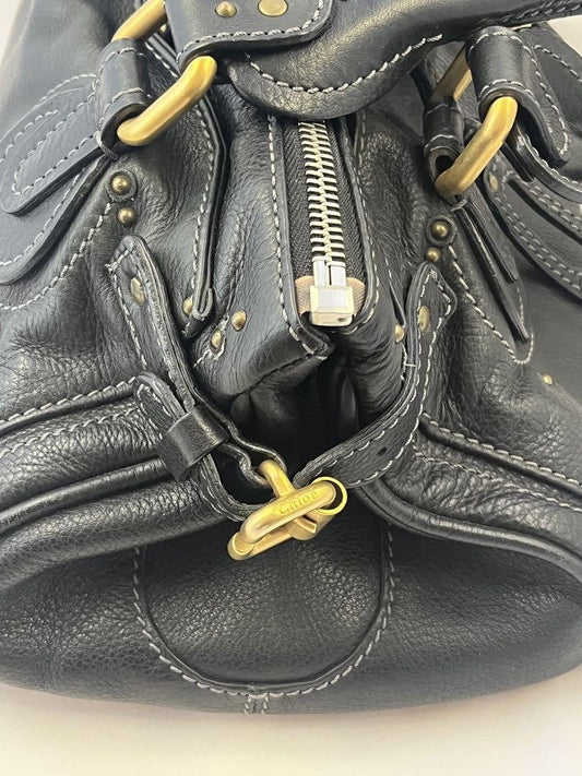 Genuine Pre-Owned Chloe Paddington Handbag Black
