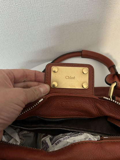 Genuine Pre-Owned Chloe Paddington bag beautiful hand bag orange