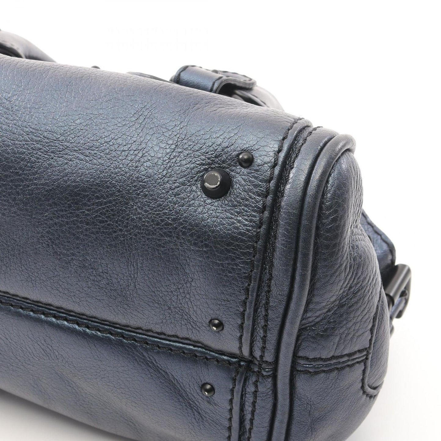 Genuine Pre-Owned Chloe Handbag Paddington Leather Women Blue