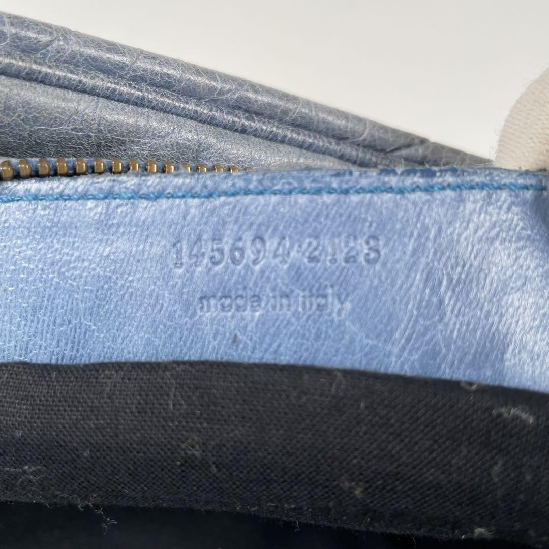 Genuine Pre-Owned Balenciaga Hand and shoulder bag 2-way leather blue