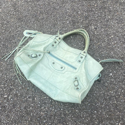 Genuine Pre-Owned balenciaga city part time y2k mint green back