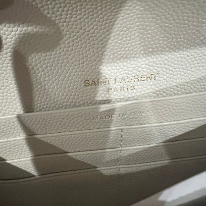 Authentic Preowned Yves Saint Laurent matelasse long wallet