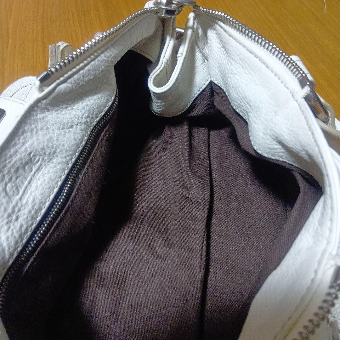 Genuine Preowned Chloe Paddington leather handbag tote white