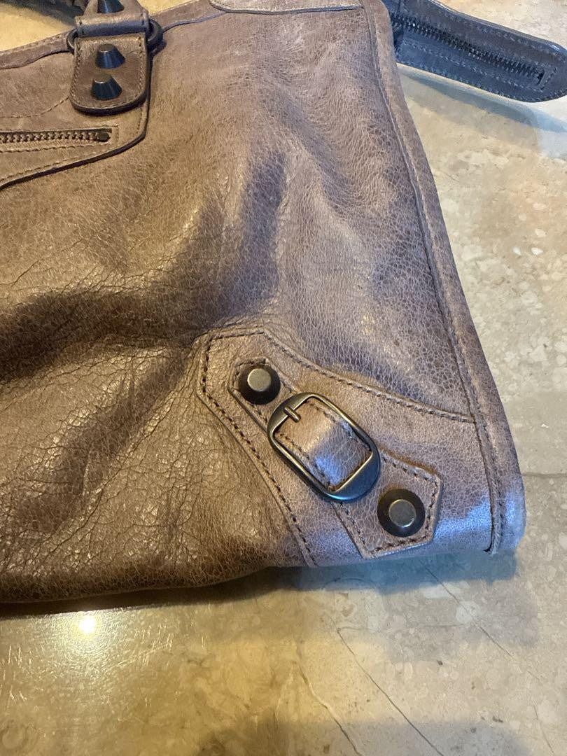 Genuine Pre-Owned Balenciaga City 2-way handbag brown leather