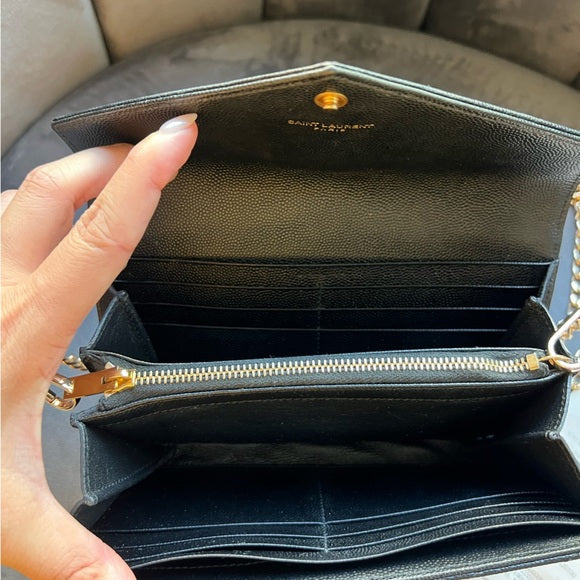 Authentic Preowned YSL monogram cassandre wallet on chain