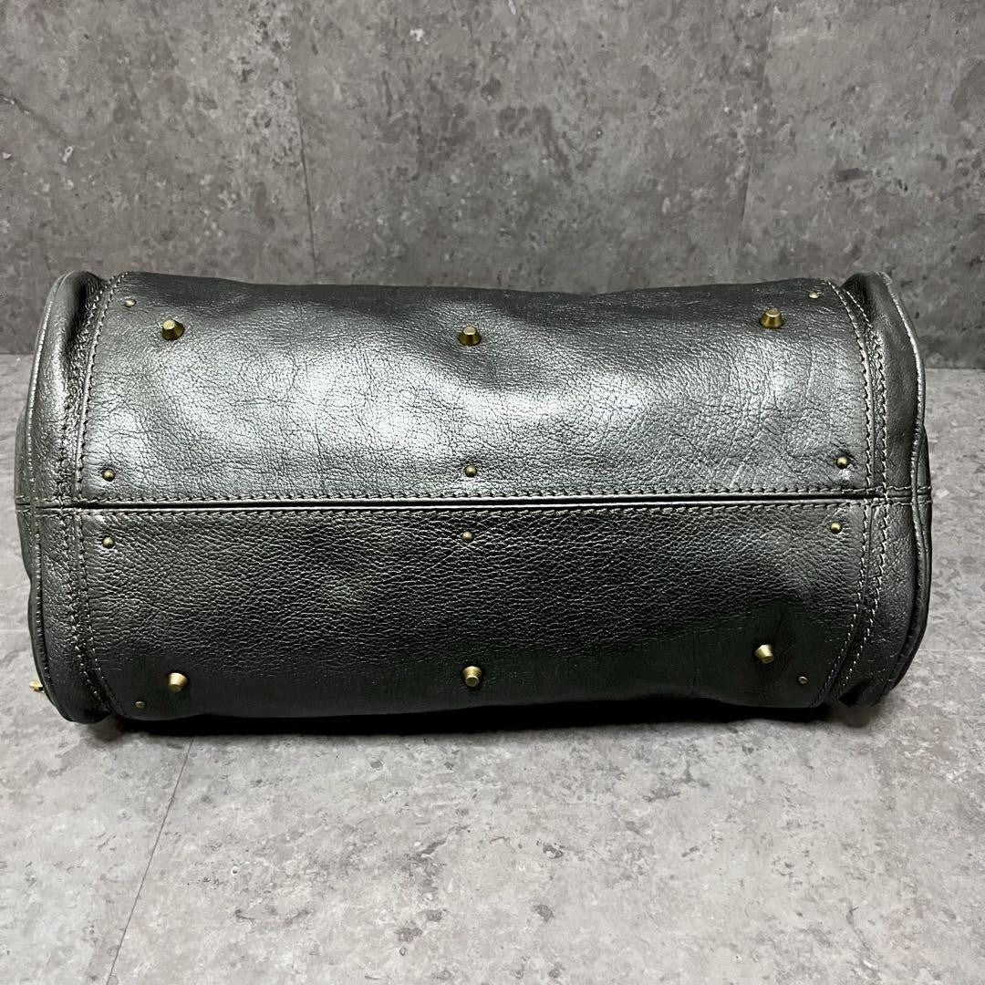 Genuine Pre-Owned Beautiful Chloe Paddington handbag padlock metallic gray