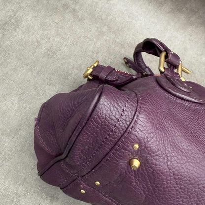 Genuine Pre-Owned Vintage Designer Chloé Genuine Paddington Bags purple