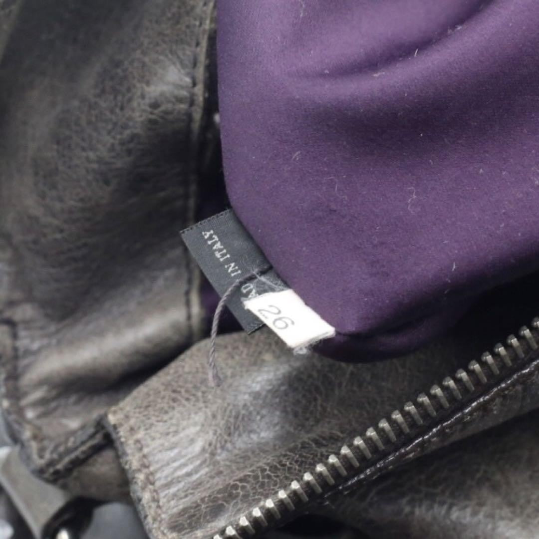 Genuine Pre-Owned miu miu Vitello Lux Ribbon 2way Bag grey