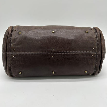 Genuine Pre-Owned Beautiful Chloe Paddington handbag padlocked leather dark brown