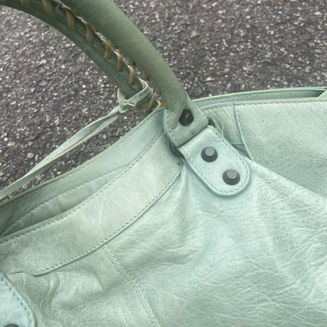 Genuine Pre-Owned balenciaga city part time y2k mint green back