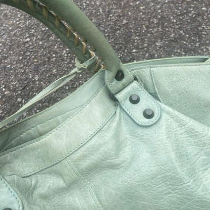 Genuine Pre-Owned balenciaga city part time y2k mint green back