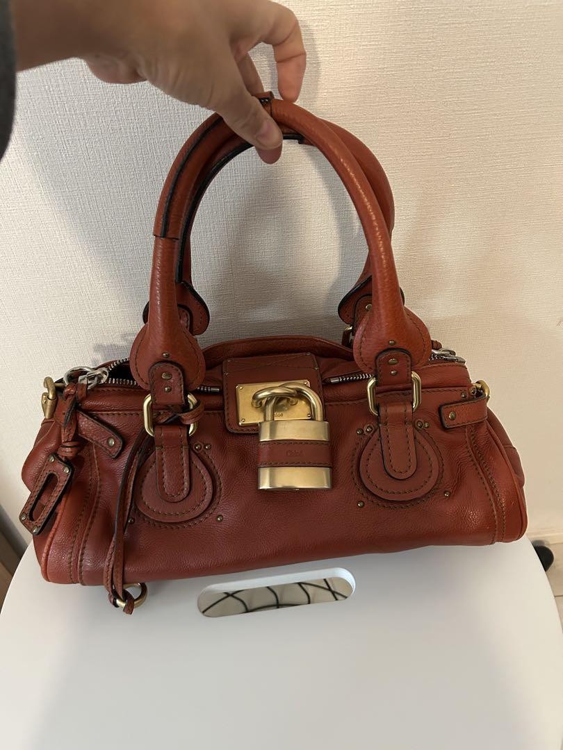 Genuine Pre-Owned Chloe Paddington bag beautiful hand bag orange